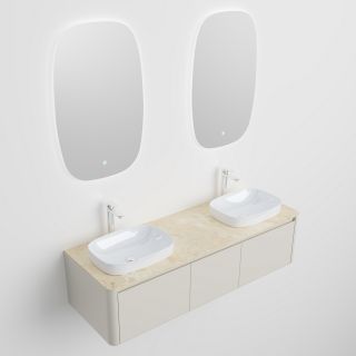 Тумба с раковиной Black&White Universe 9161600-2 Double 160 см бежевый